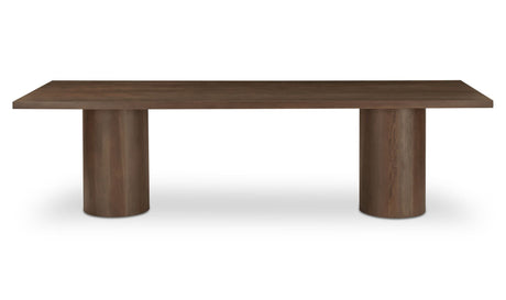 Hadley Dining Table Small Warm Brown by Moe's Home at Eve Furniture