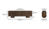 Hadley Media Unit Warm Brown by Moe's Home at Eve Furniture