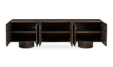 Hadley Media Unit Warm Brown by Moe's Home at Eve Furniture