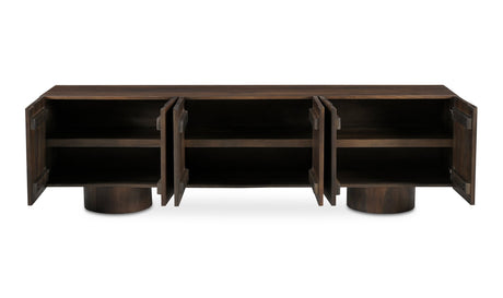 Hadley Media Unit Warm Brown by Moe's Home at Eve Furniture