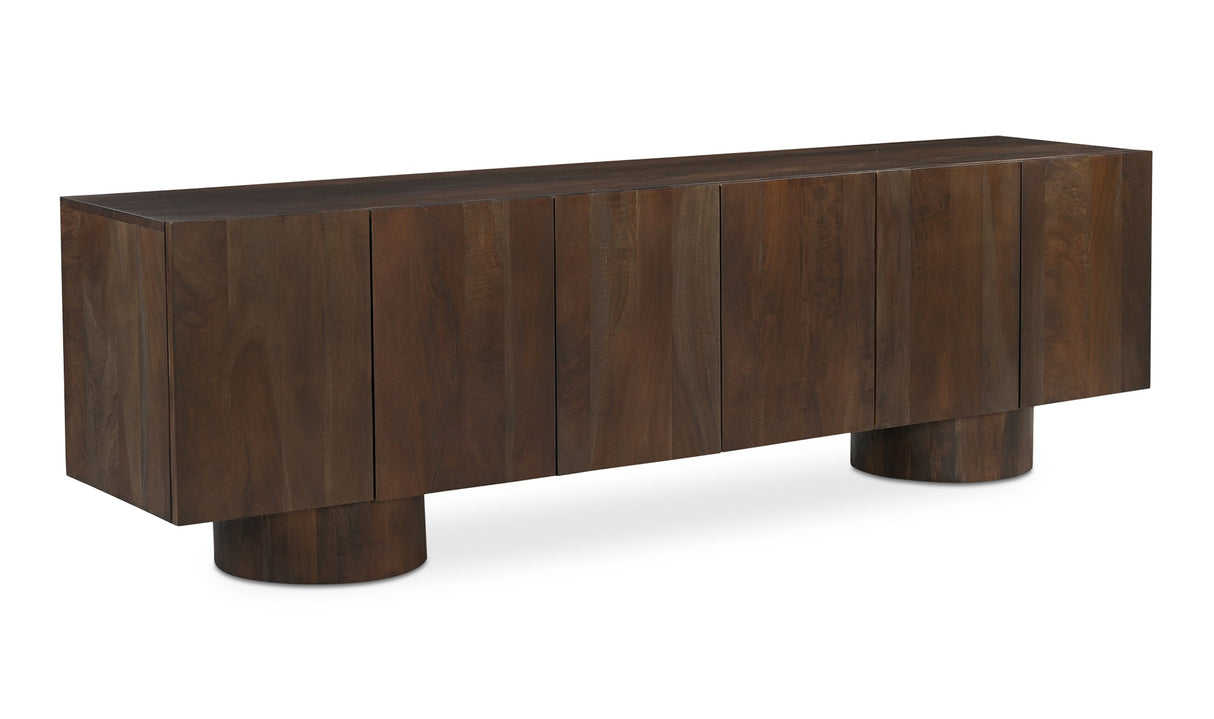 Hadley Media Unit Warm Brown by Moe's Home at Eve Furniture