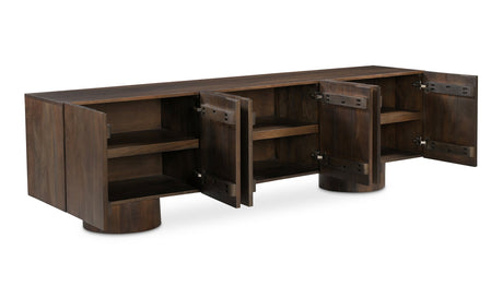 Hadley Media Unit Warm Brown by Moe's Home at Eve Furniture