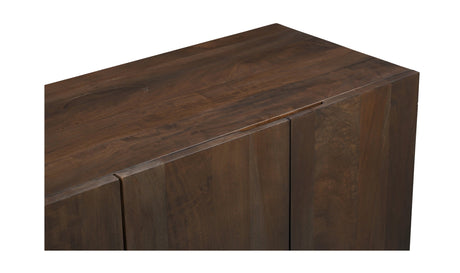Hadley Media Unit Warm Brown by Moe's Home at Eve Furniture