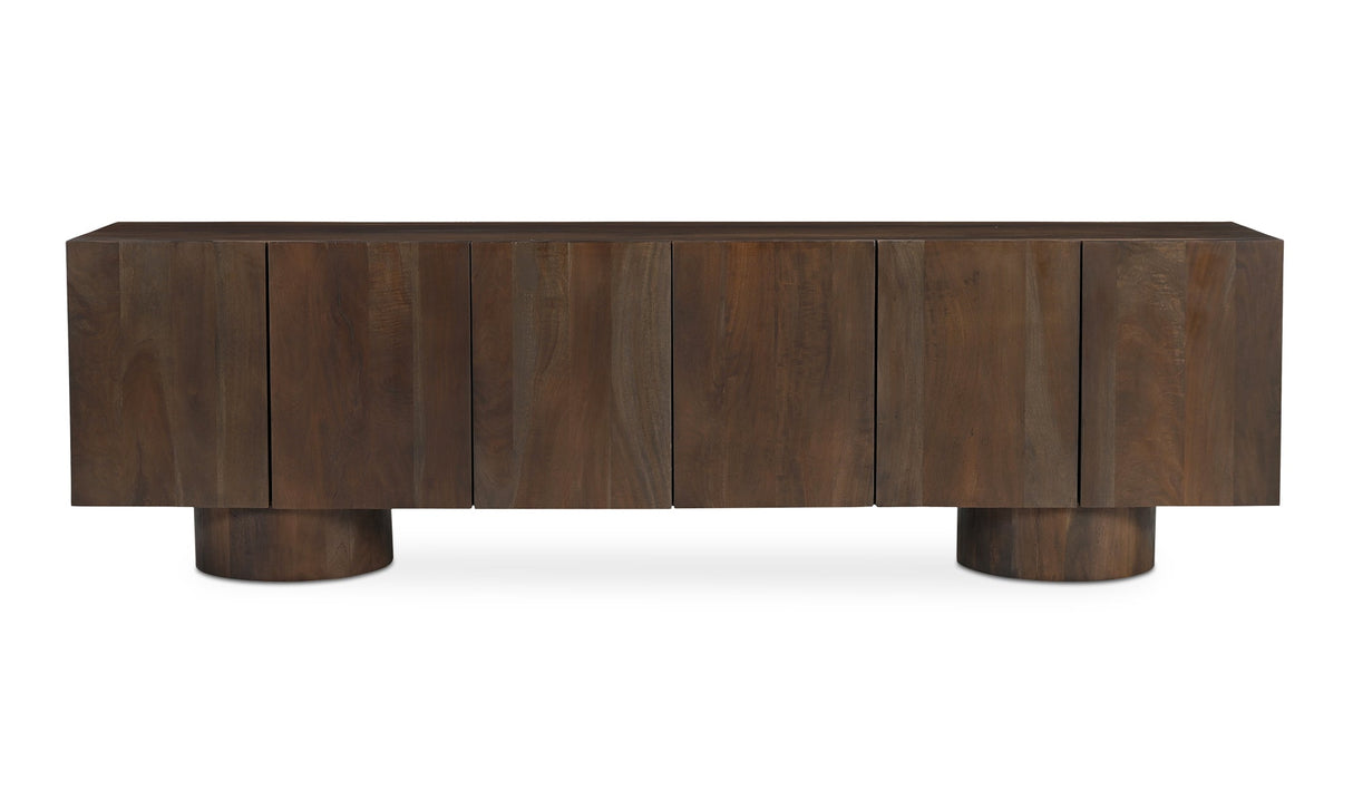 Hadley Media Unit Warm Brown by Moe's Home at Eve Furniture