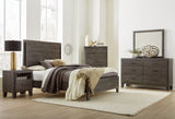 Hadley Solid Wood California King Panel Bed in Onyx by Modus Furniture at Eve Furniture