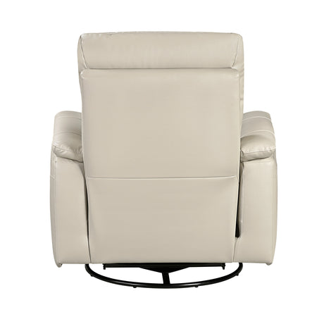 Hadley Taupe Swivel Glider Reclining Chair by Homelegance at Eve Furniture