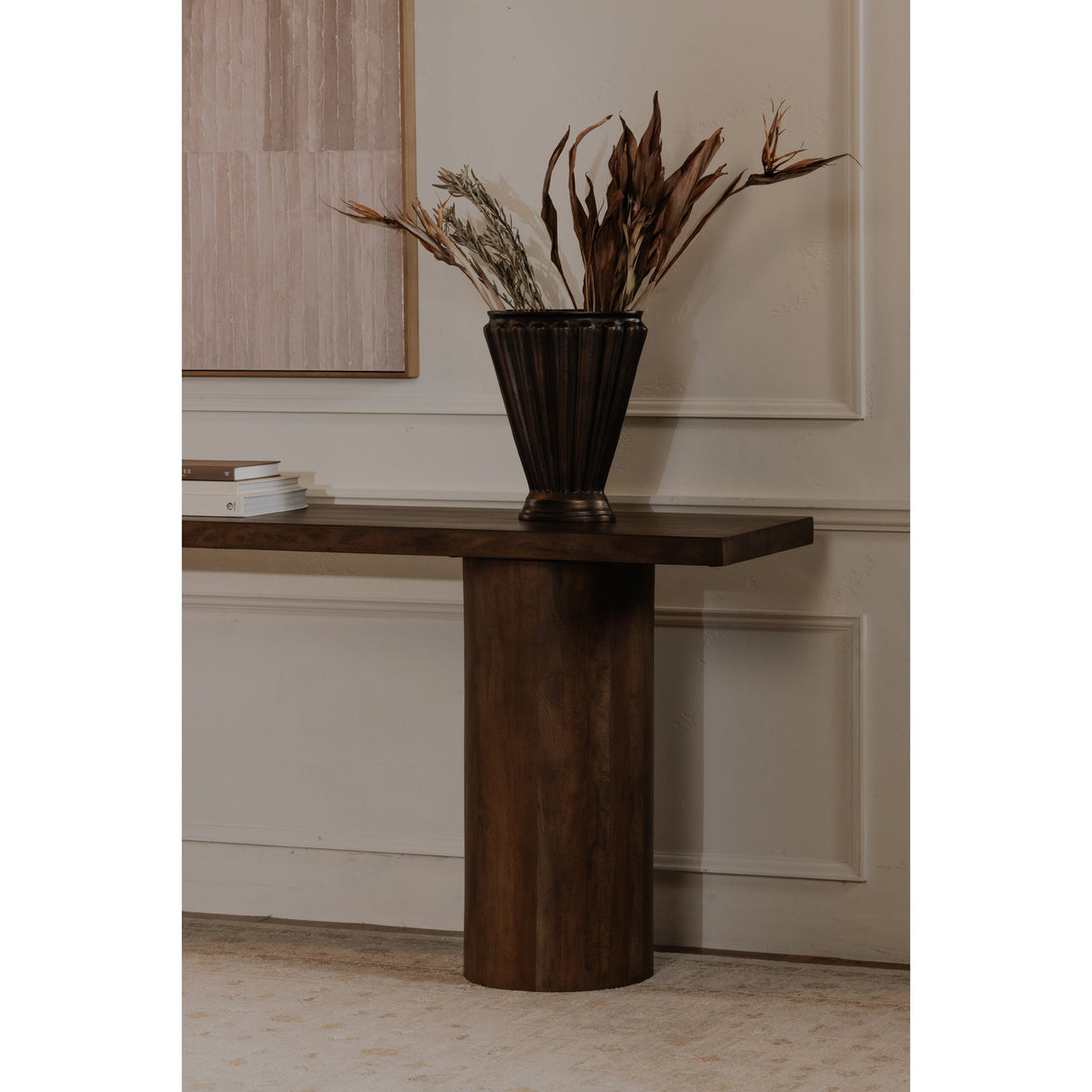 Hadley Warm Brown Console Table by Moe's Home at Eve Furniture