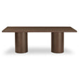 Hadley Warm Brown Large Dining Table by Moe's Home at Eve Furniture