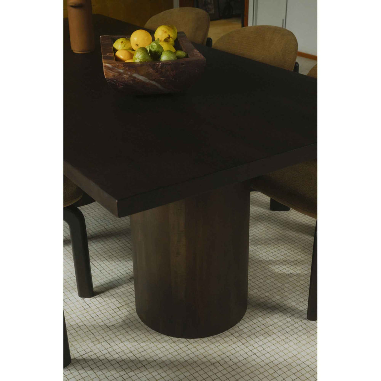 Hadley Warm Brown Small Dining Table by Moe's Home at Eve Furniture