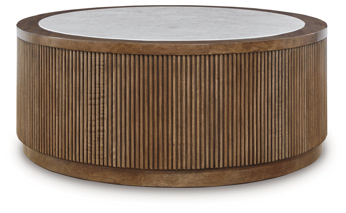 Hadonna Brown Coffee Table by Ashley at Eve Furniture