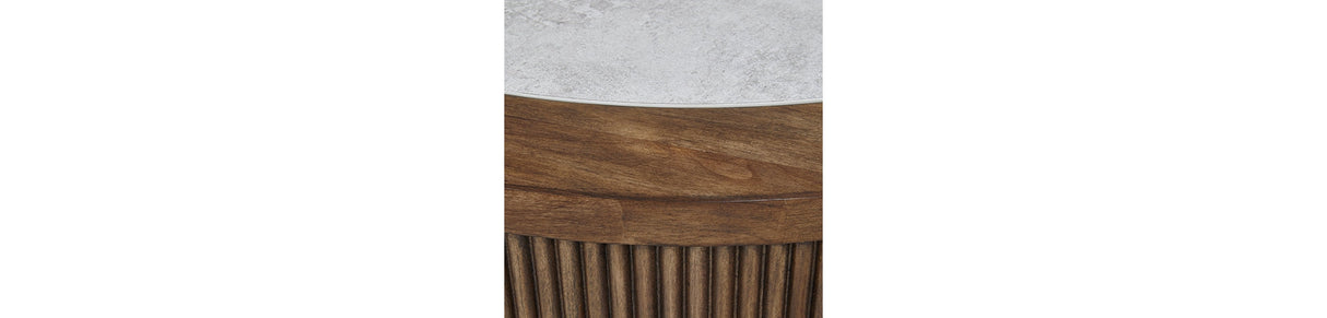 Hadonna Brown End Table by Ashley at Eve Furniture