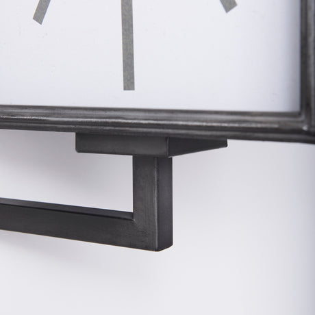 Hagar Rectangular Large Industrial Wall Clock by Mercana at Eve Furniture