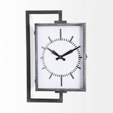 Hagar Rectangular Large Industrial Wall Clock by Mercana at Eve Furniture