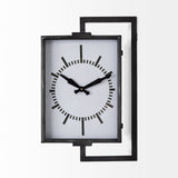 Hagar Rectangular Large Industrial Wall Clock by Mercana at Eve Furniture