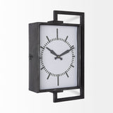 Hagar Rectangular Large Industrial Wall Clock by Mercana at Eve Furniture