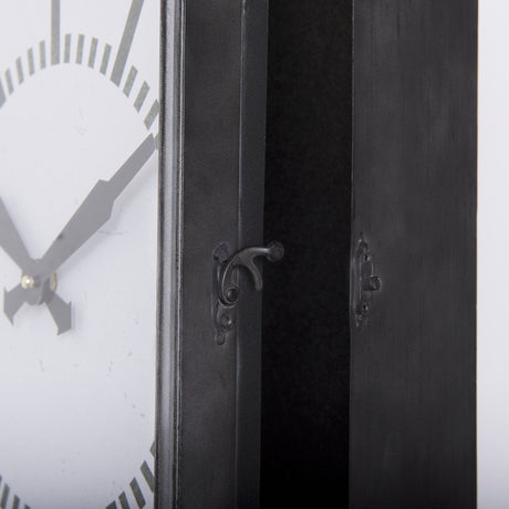 Hagar Rectangular Large Industrial Wall Clock by Mercana at Eve Furniture