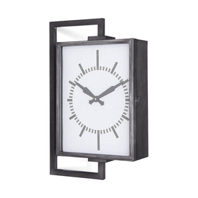 Hagar Rectangular Large Industrial Wall Clock by Mercana at Eve Furniture