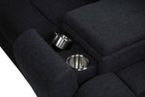 Hagen Steel Grey Upholstered Power Reclining Sectional Sofa by Coaster at Eve Furniture