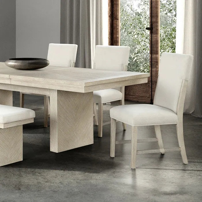 Hagerman Natural 6-Piece Dining Room Set by Furniture of America at Eve Furniture