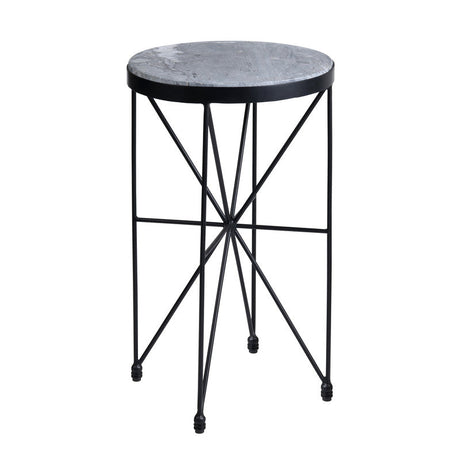 Haiden Gray/Black Accent Table by Crestview at Eve Furniture