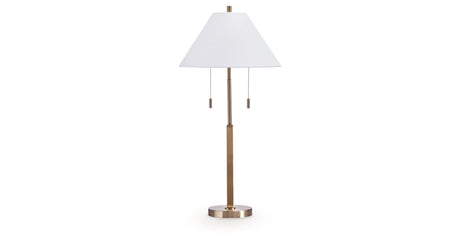 Haigwood Gold Finish Table Lamp by Ashley at Eve Furniture