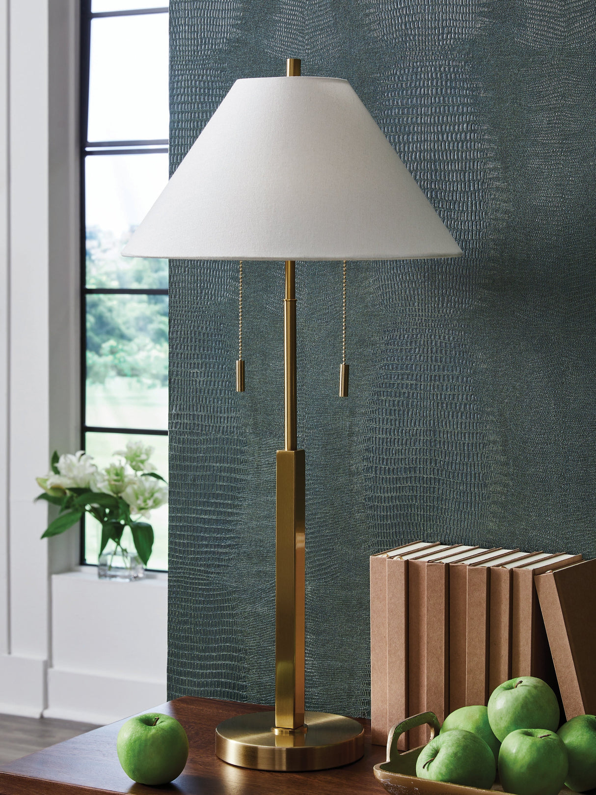 Haigwood Gold Finish Table Lamp by ASHLEY FURNITURE at Eve Furniture