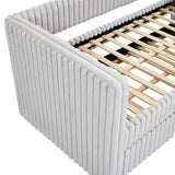 Hailey Light Grey Daybed with Trundle by Crown Mark at Eve Furniture