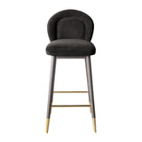 Hailey Velvet Stool by TOV Furniture at Eve Furniture