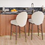 Hailey Velvet Stool by TOV Furniture at Eve Furniture
