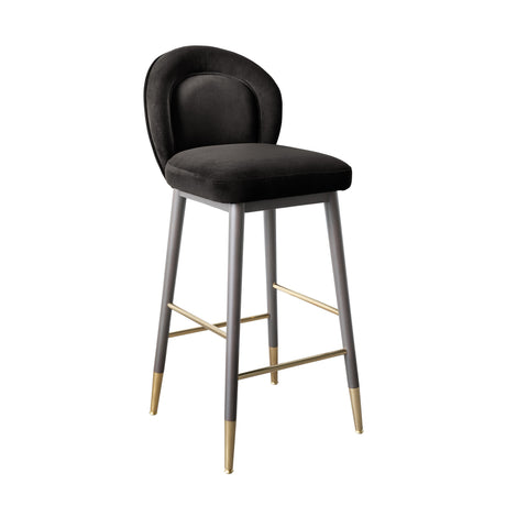 Hailey Velvet Stool by TOV Furniture at Eve Furniture