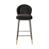 Hailey Velvet Stool by TOV Furniture at Eve Furniture