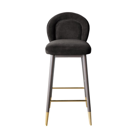 Hailey Velvet Stool by TOV Furniture at Eve Furniture
