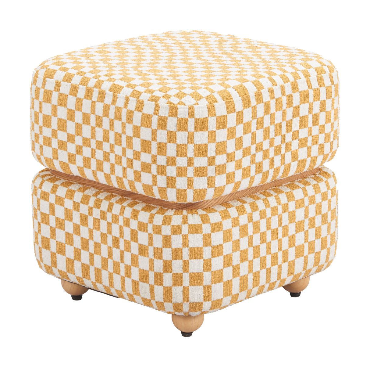 Haki Multicolor Ottoman by Zuomod at Eve Furniture