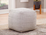 Hakim Handwoven Pouf by Steve Silver at Eve Furniture