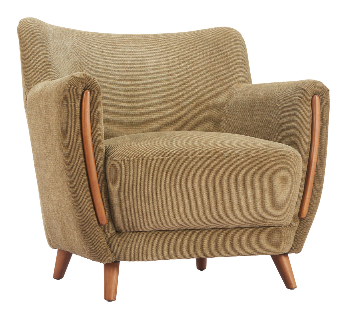Hako Olive Green Accent Chair by Zuomod at Eve Furniture