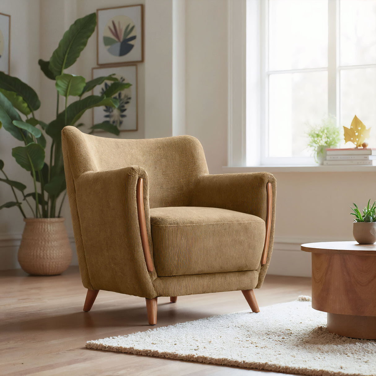 Hako Olive Green Accent Chair by Zuomod at Eve Furniture