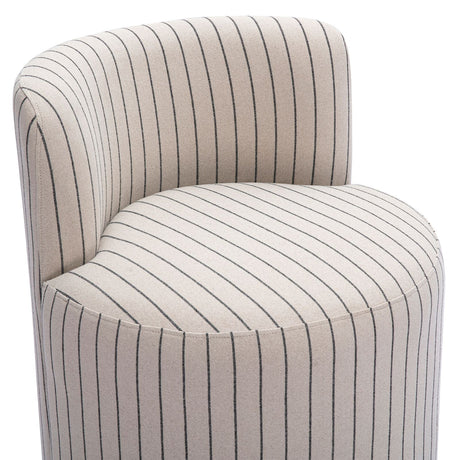 Hakuna Black and White Striped Linen Desk Chair by TOV Furniture at Eve Furniture