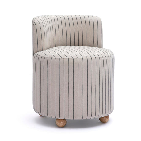Hakuna Black and White Striped Linen Desk Chair by TOV Furniture at Eve Furniture