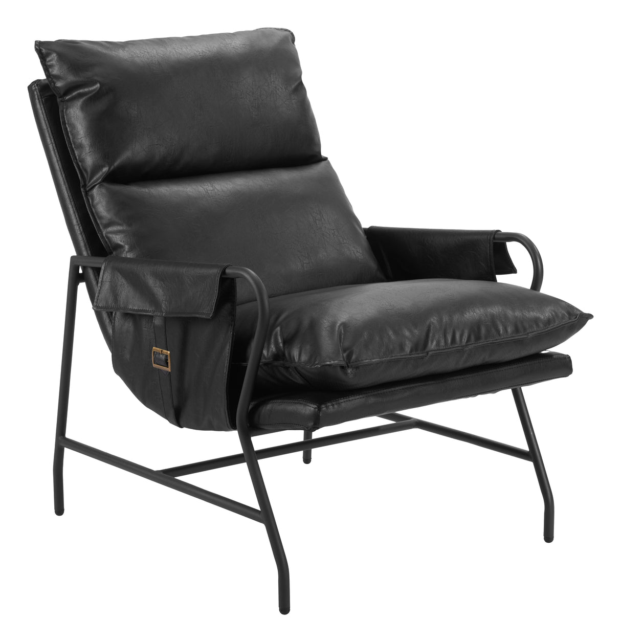 Halaus Black Accent Chair by Zuomod at Eve Furniture