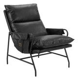 Halaus Black Accent Chair by Zuomod at Eve Furniture
