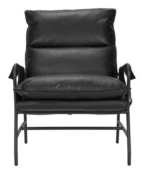 Halaus Black Accent Chair by Zuomod at Eve Furniture
