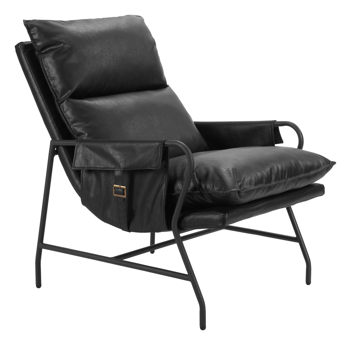 Halaus Black Accent Chair by Zuomod at Eve Furniture