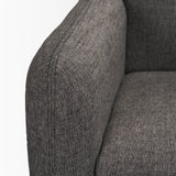 Hale Sofa W/ Medium Brown Wood and Gray Fabric by Mercana at Eve Furniture