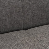 Hale Sofa W/ Medium Brown Wood and Gray Fabric by Mercana at Eve Furniture