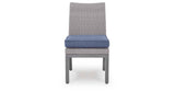 Half Moon Beach Blue/Gray Outdoor Side Chair with Cushion (Set of 2) by Ashley at Eve Furniture