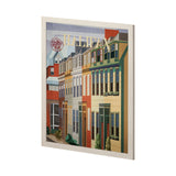 Halifax Go Canada (L) by Mercana Studio a Hand Embellished Decograph Framed Art Print by Mercana at Eve Furniture
