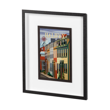 Halifax Go Canada (M) by Mercana Studio a Framed Art Print Matted under Glass by Mercana at Eve Furniture