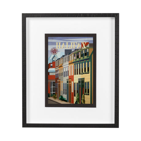 Halifax Go Canada (M) by Mercana Studio a Framed Art Print Matted under Glass by Mercana at Eve Furniture
