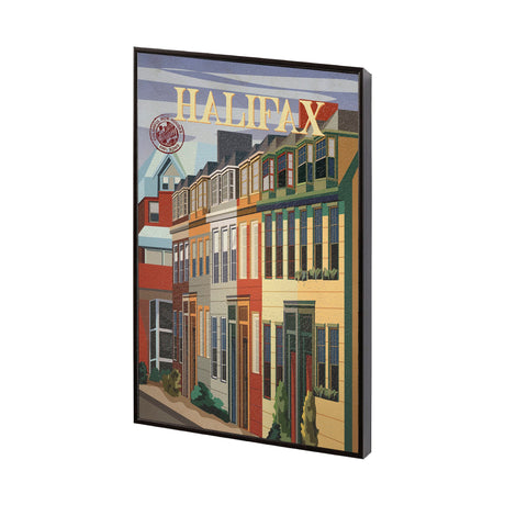 Halifax Go Canada (SM) by Mercana Studio a Hand Embellished Decograph Framed Art Print by Mercana at Eve Furniture