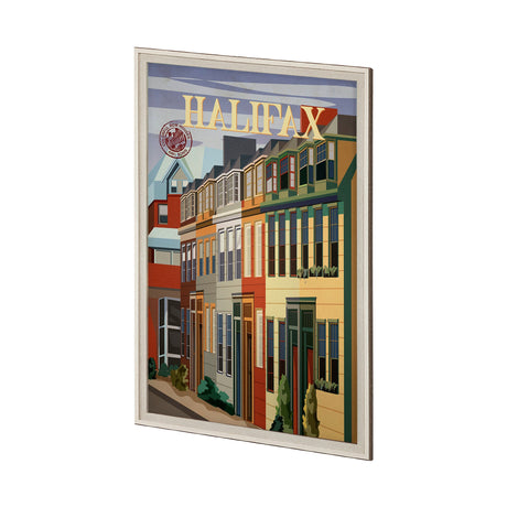Halifax Go Canada (XL) by Mercana Studio a Hand Embellished Decograph Framed Art Print under Glass by Mercana at Eve Furniture